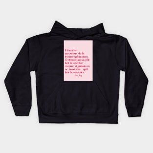 Quotes about love - Sacha Guitry Kids Hoodie